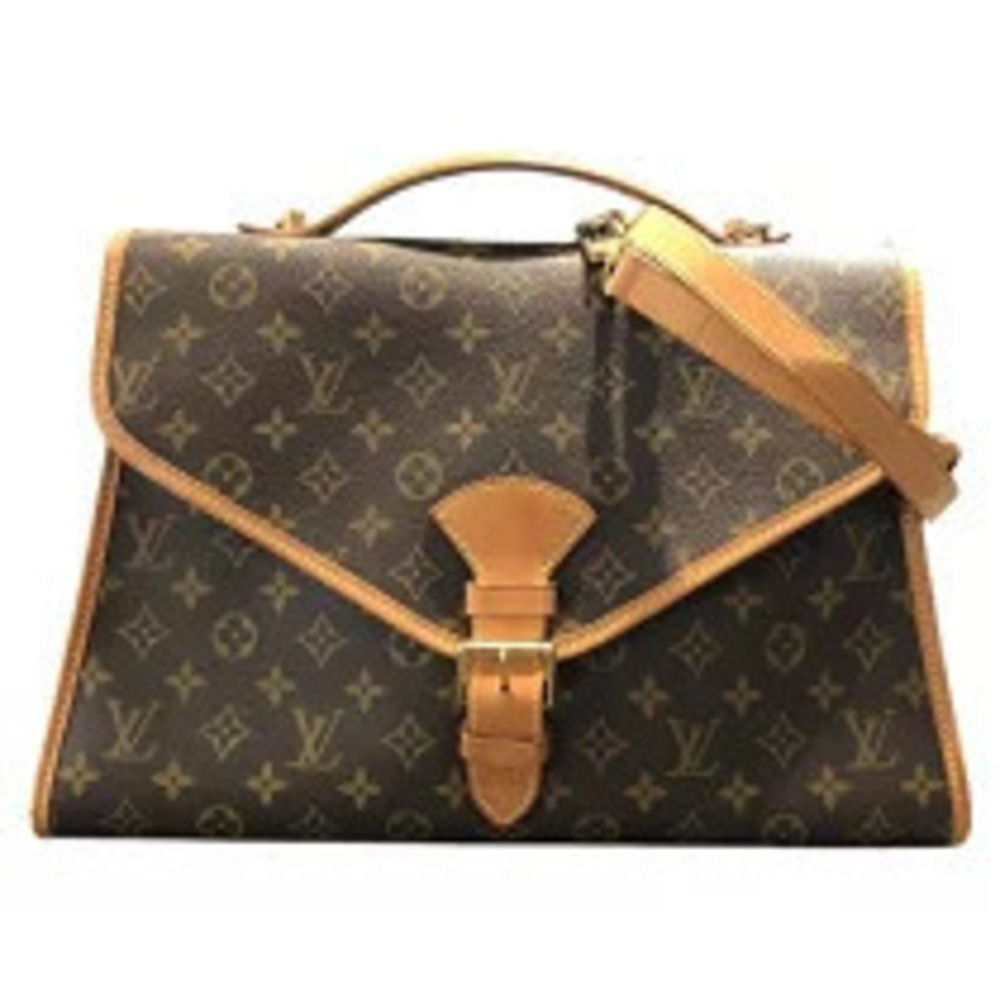 Louis Vuitton Beverly Monogram Canvas Shoulder Bag Brown